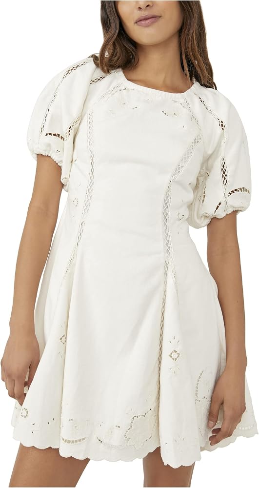 Amazon.com: Free People Wanna Dance Mini Dress Ivory SM (Women's 4